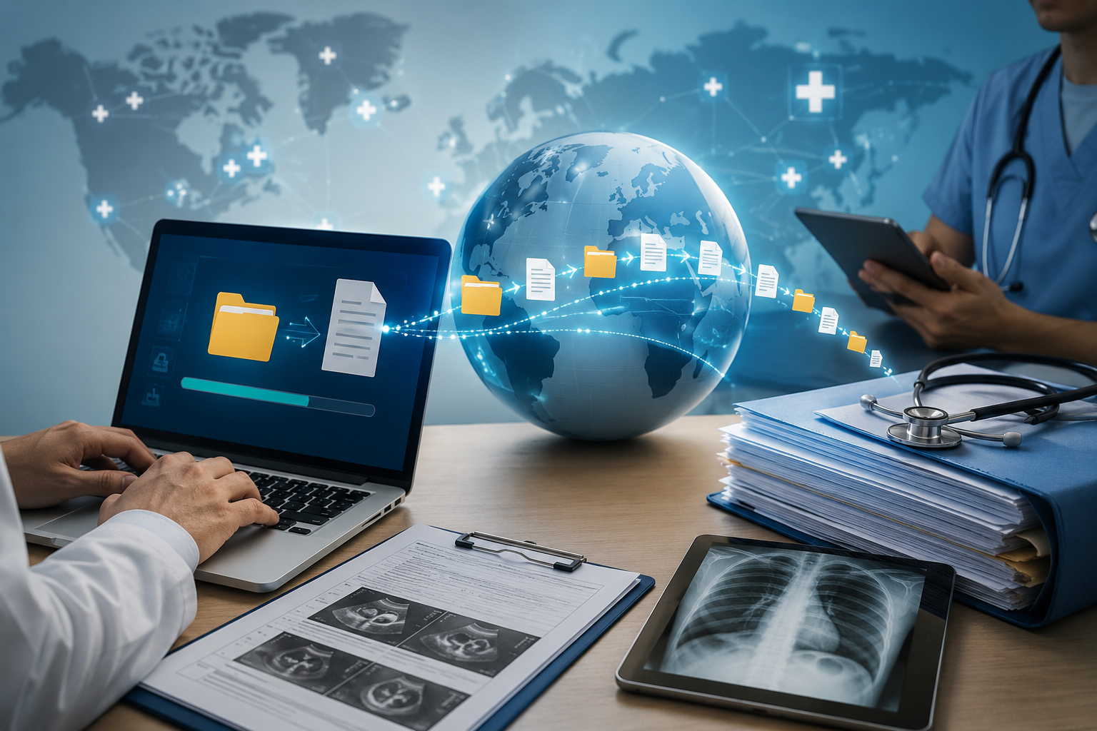 Read more about the article How Are Medical Records and Reports Transferred Between Countries?